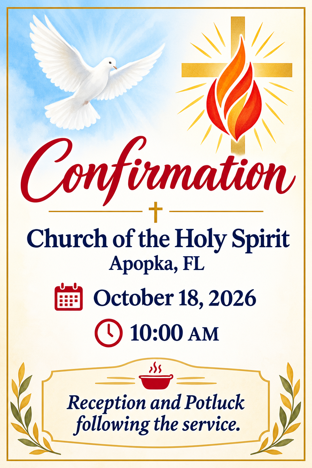 Confirmation Flyer