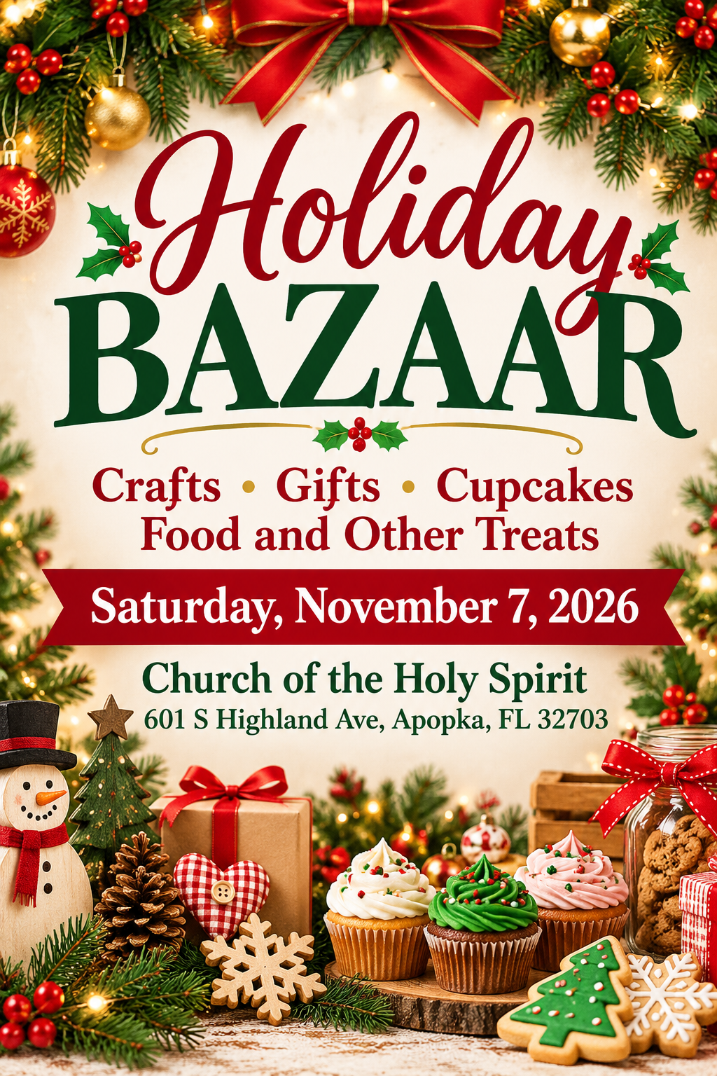 Festive Holiday Bazaar Flyer